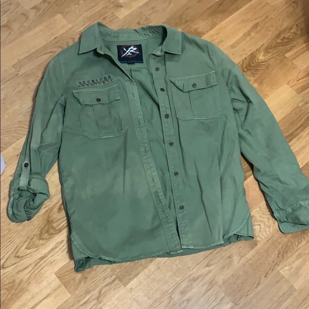 Green army jacket